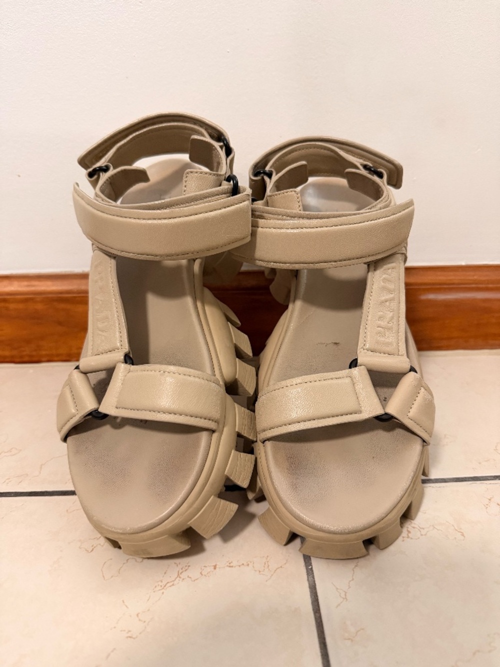 PRADA CLOUDBUST THUNDER SPORT SANDALS PADDED